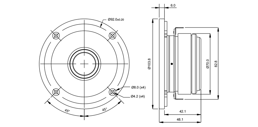 Високочестотен говорител SB ACOUSTICS SB26STWGC-4 image 3