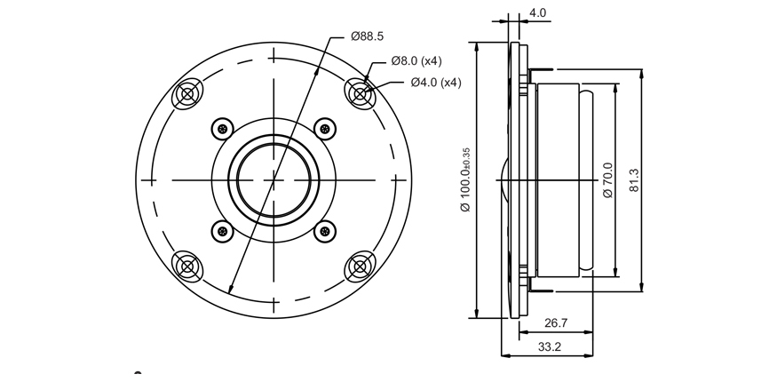 Високочестотен говорител SB ACOUSTICS SB26ST-COOO-5 image 2