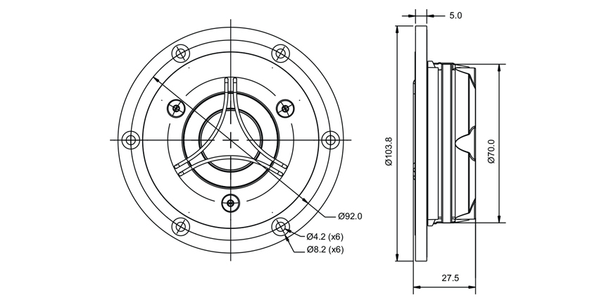 Високочестотен говорител SB ACOUSTICS SATORI TW29BN-B image 2
