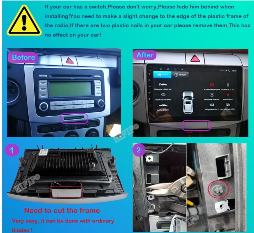 Мултимедия с Android 15 за VW Passat B6, B7 2010-2015 DHG2002 image 11