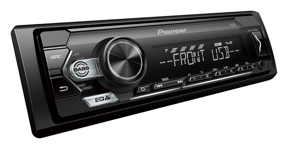 Авто плейър Pioneer MVH-S120UBW, радио, USB, AUX, RDS, бяла подсветка