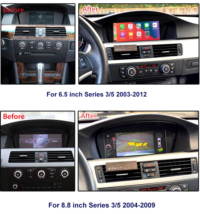 8.8" дисплей за BMW E60 и E90 CCC с безжичен CarPlay image 2