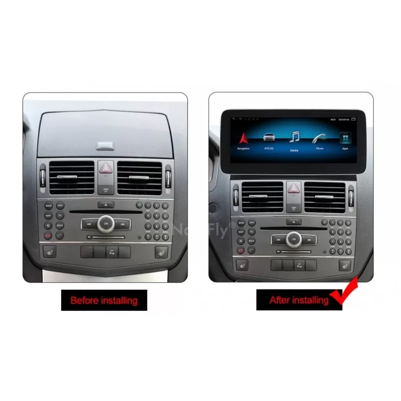 Мултимедия с Android 13 за Mercedes C Class W204 2007-2010 NTG 4.0 12.3" image 5