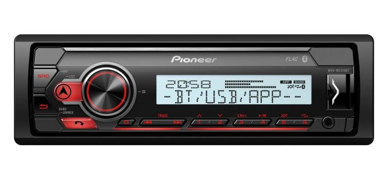 Морски влагозащитен плейър Pioneer MVH-MS410BT подходящ за лодка/яхта