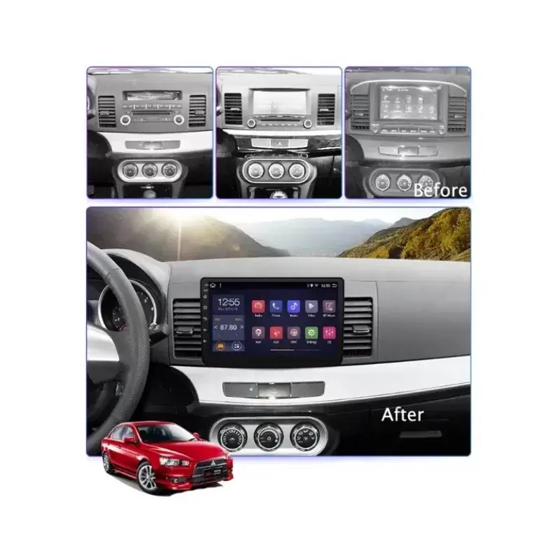 Мултимедия с Android 14 за Mitsubishi Lancer 2007-2017 image 2