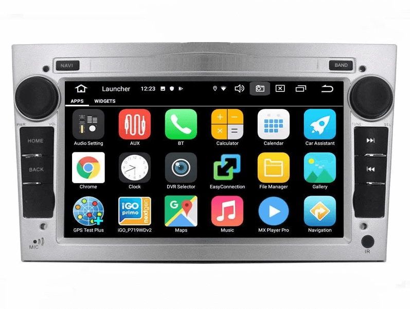 Мултимедия с Android 14 за Opel Astra, Vectra, Zafira, Corsa, Vivara, Meriva, Utility, Combo, Vivara, Antara 2004-2010 без DVD, сребрист