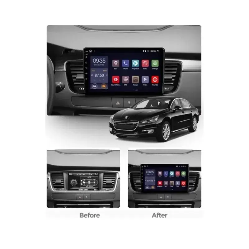 Мултимедия с Android 14 за Peugeot 508 2011-2018 image 3