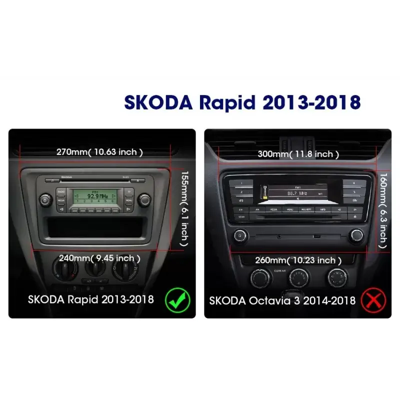 Мултимедия с Android 14 за Skoda Rapid 2013-2017 image 2