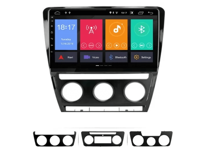 Мултимедия с Android 14 за Skoda Octavia 2 2007-2014 Black