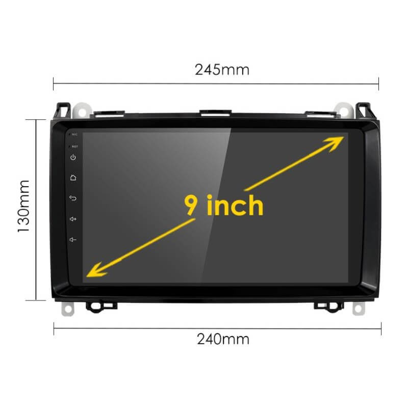Мултимедия с Android 13 за Mercedes A, B, Viano, Vito, Sprinter, VW Crafter 2004-2018 image 5