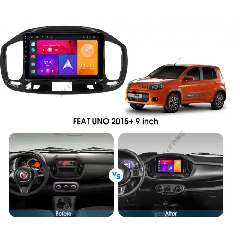 Мултимедия с Android 14 за Fiat Uno 2015-2022 image 3