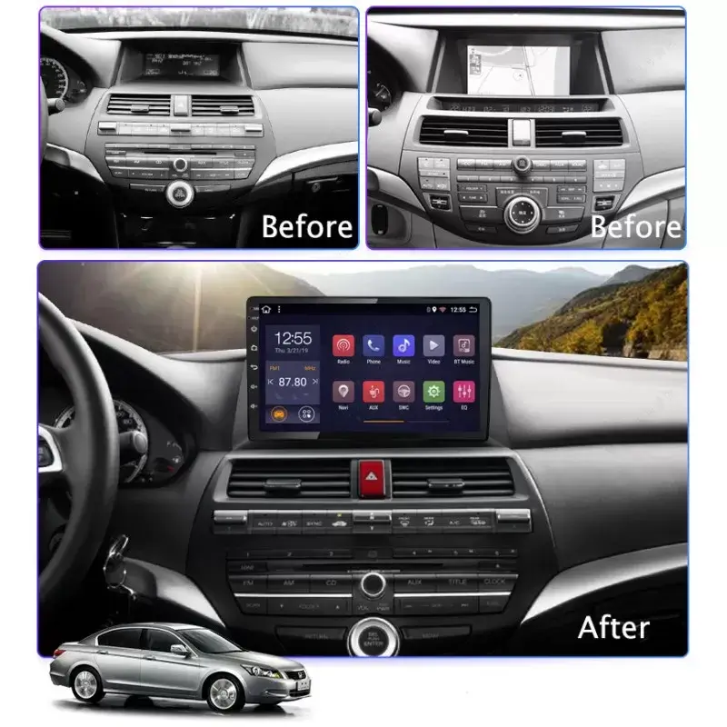 Мултимедия с Android 14 за Honda Accord 8 Gen USA Version 2008-2012 image 3