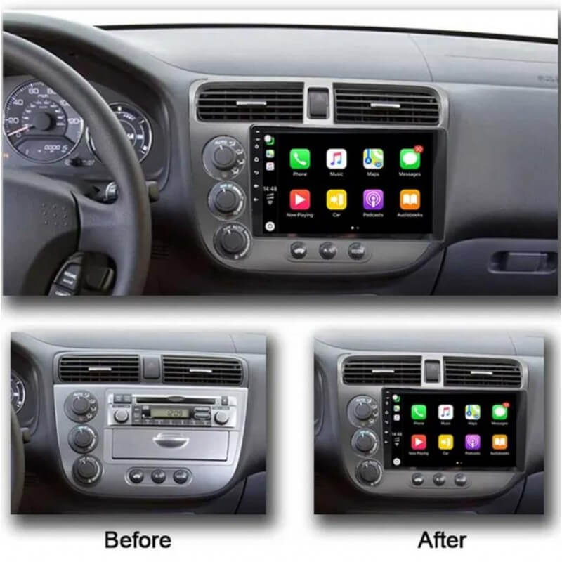 Мултимедия с Android 14 за Honda Civic 2001-2005 image 3