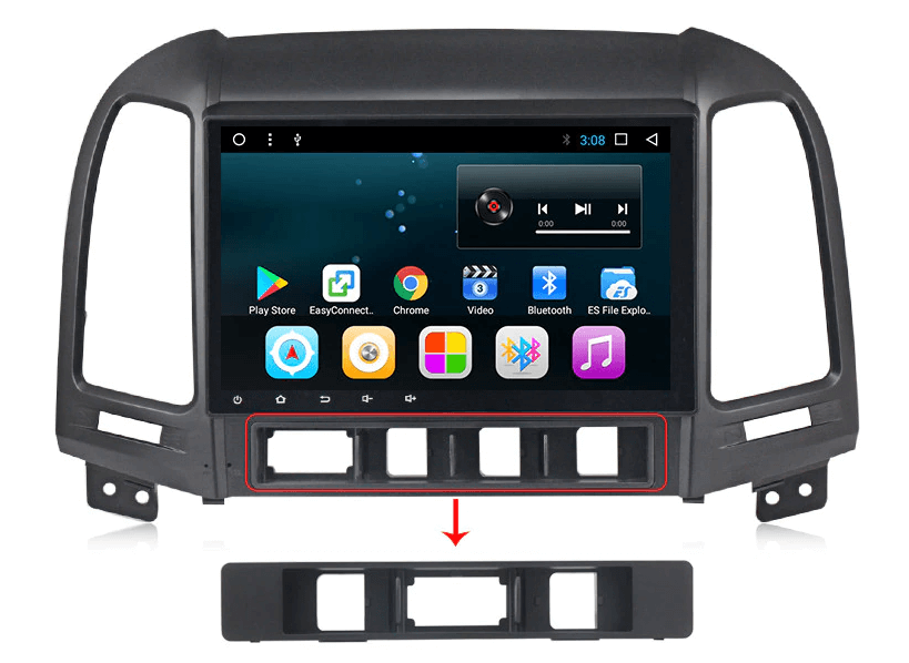 Мултимедия с Android 14 за Hyundai Santa FE 2006-2012