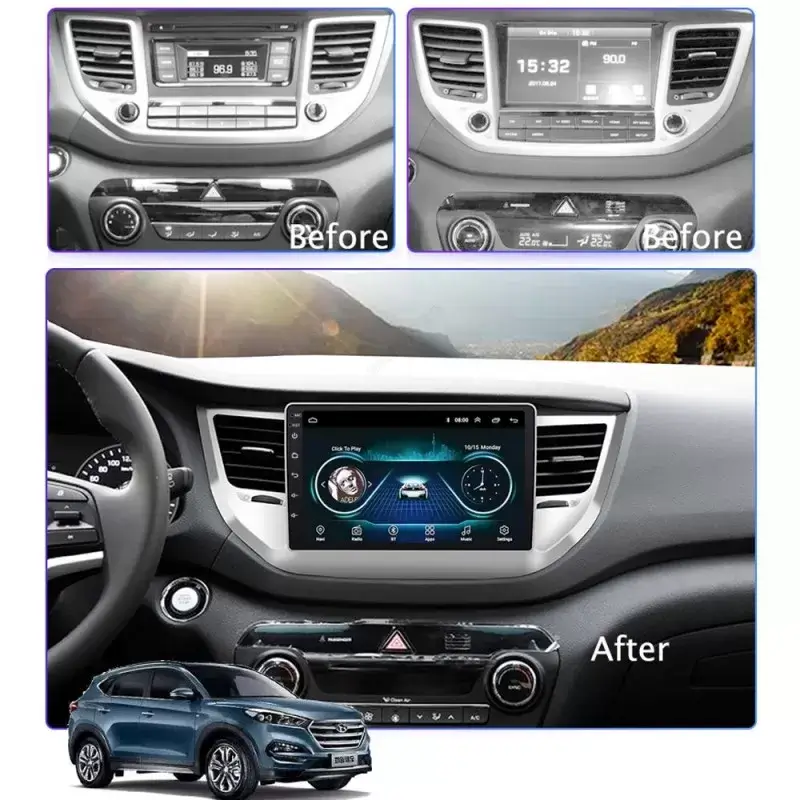 Мултимедия с Android 14 за Hyundai Tucson 2015-2018 image 4