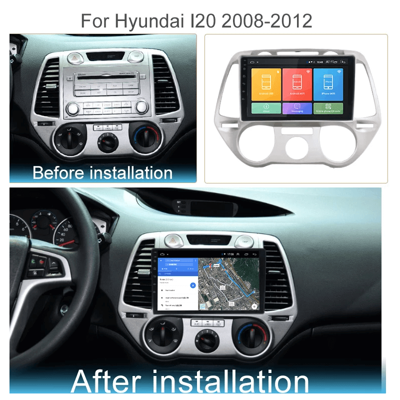 Мултимедия с Android 13 за Hyundai I20 2008-2012 V3 image 3