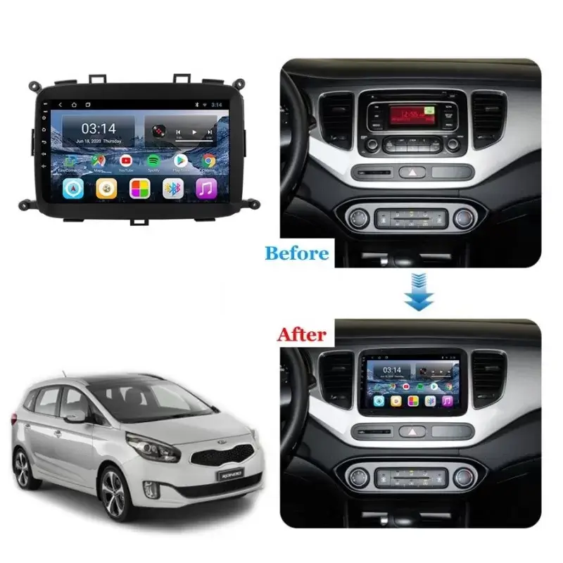 Мултимедия с Android 13 за Kia Carens 2014-2017 image 3