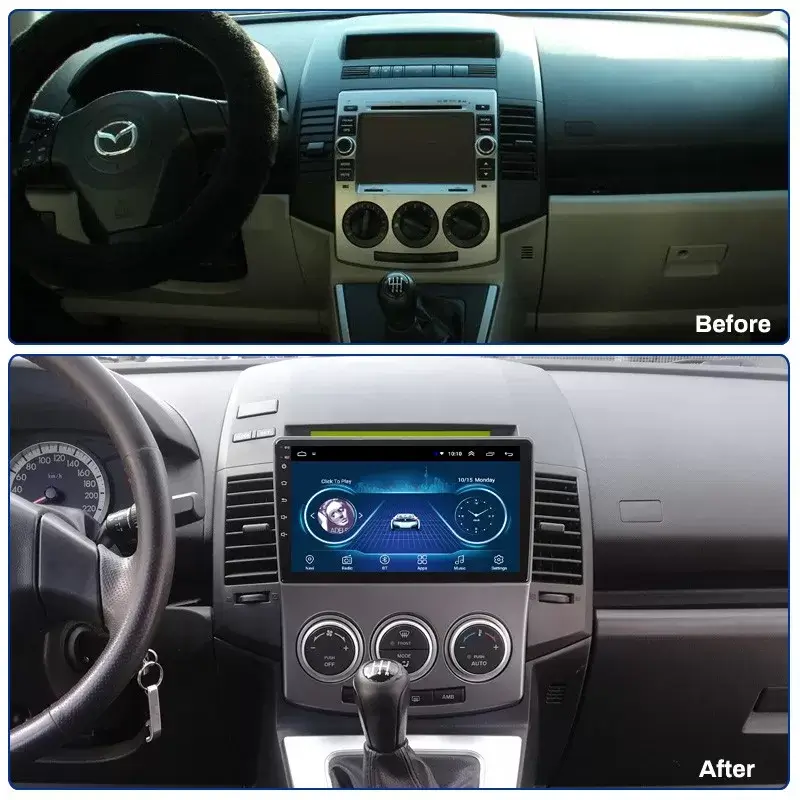 Мултимедия с Android 13 за Mazda 5 2005-2010 image 4
