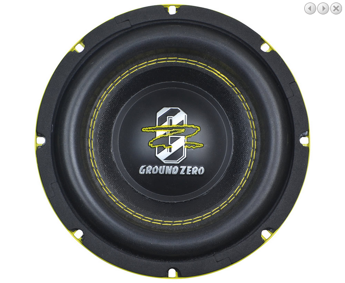 Субуфер Ground Zero GZRW 8XSPL, 20 см, 500W RMS image 3