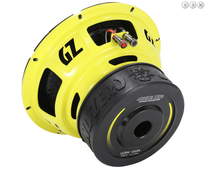 Субуфер Ground Zero GZRW 10XSPL, 25 см, 800W RMS image 3