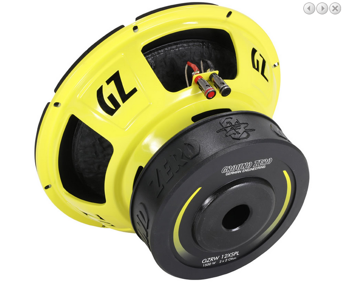 Субуфер Ground Zero GZRW 12XSPL, 30 см, 1500W RMS image 3