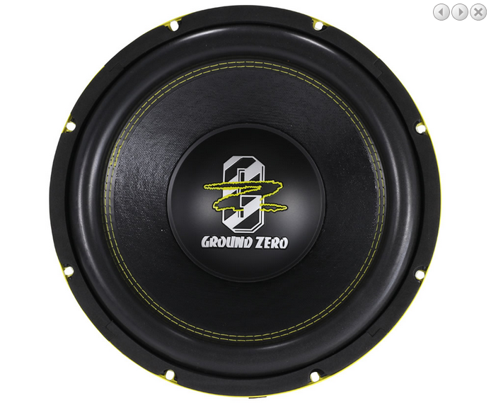 Субуфер Ground Zero GZRW 12XSPL, 30 см, 1500W RMS image 2
