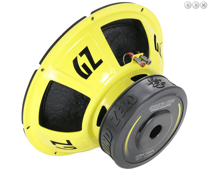 Субуфер Ground Zero GZRW 15XSPL, 38 см, 1200W RMS image 3
