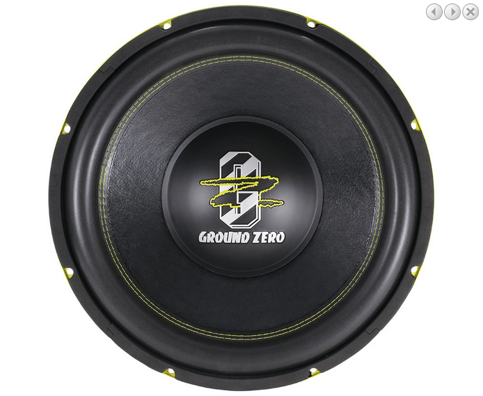 Субуфер Ground Zero GZRW 15XSPL, 38 см, 1200W RMS image 2