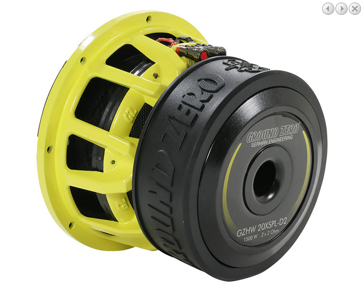 Субуфер Ground Zero GZHW 20XSPL-D2, 20 см, 700W RMS image 2
