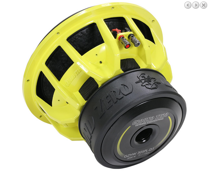 Субуфер Ground Zero GZHW 30XSPL-D1, 30 см, 1500W RMS image 3