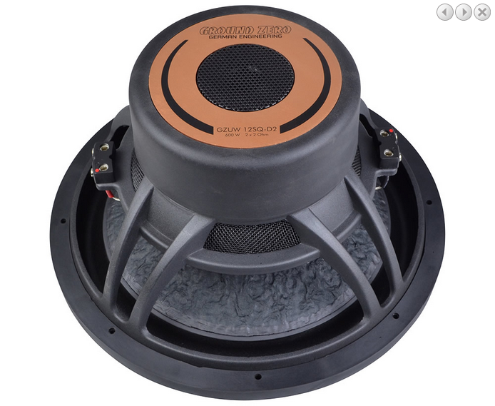 Субуфер Ground Zero GZUW 12SQ D2, 30 см, 600W RMS image 3