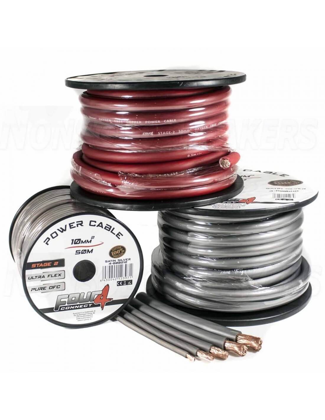 Захранващ кабел 50мм2 червен OFC 4Connect Stage2 PC50GS image 2
