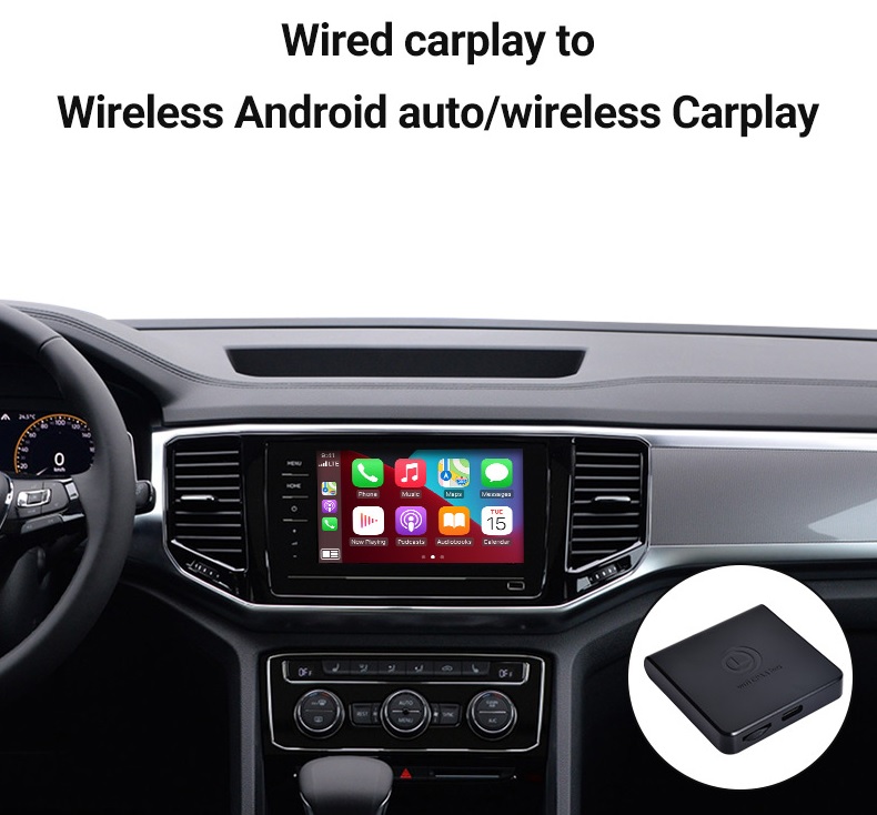 Конвертор от жичен към безжичен CarPlay EW-USBCPTAA-E01X