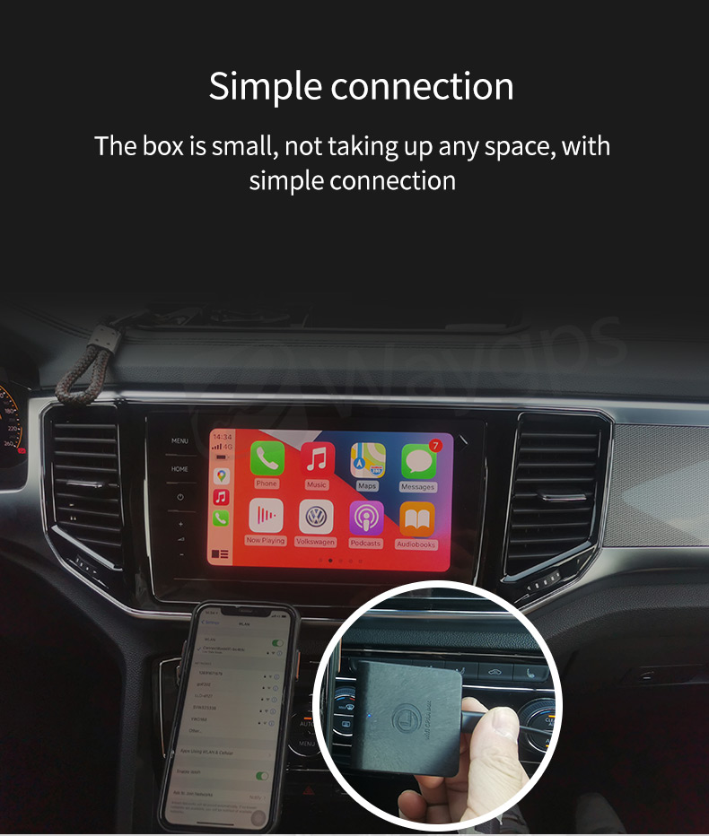 Конвертор от жичен към безжичен CarPlay EW-USBCPTAA-E01X image 5