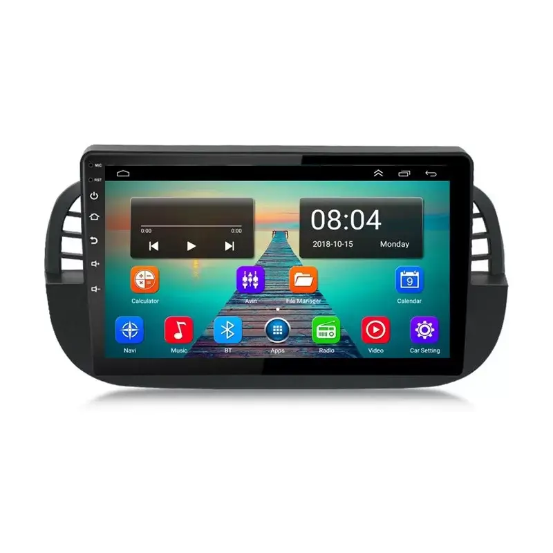 Мултимедия с Android 14 за Fiat 500 2007-2015 бежав image 6