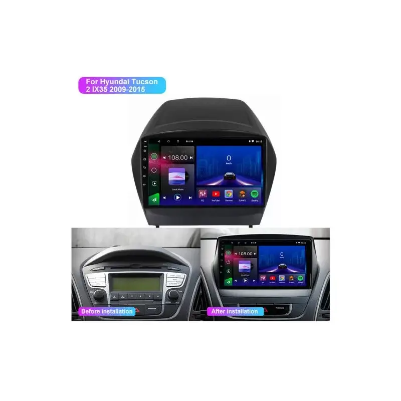 Мултимедия с Android 13 за Hyundai IX35, Tucson 2009-2015 V2 image 3