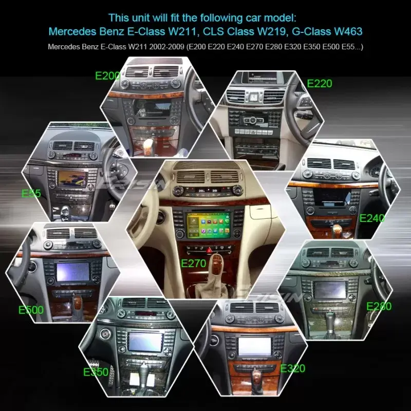 Мултимедия с Android 13 за Mercedes E Class, CLS, G Class 2001-2009 image 6