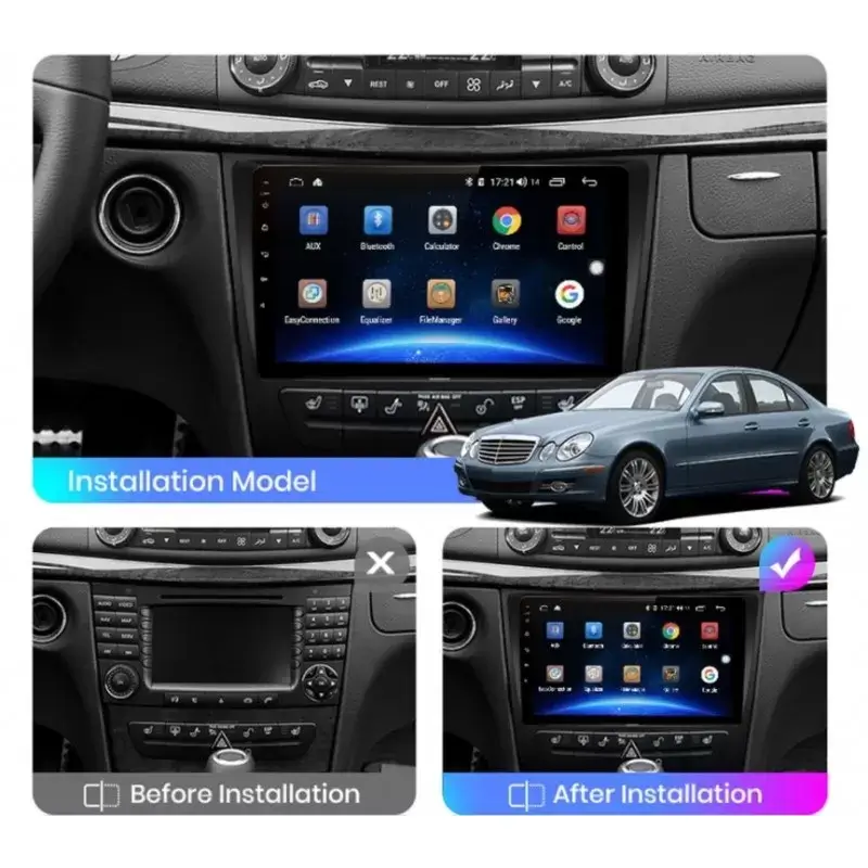 Мултимедия с Android 13 за Mercedes E Class, CLS, G Class 2001-2009 image 5