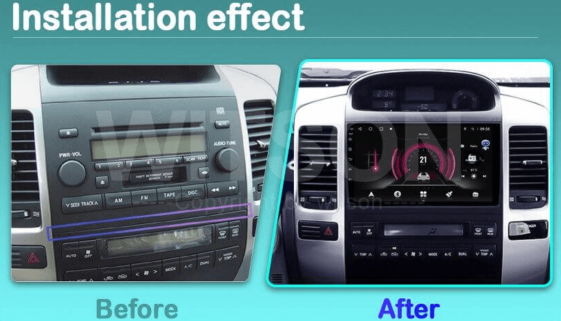 Мултимедия с Android 15 за Toyota Land Cruiser Prado J 120 2004-2009 DHG2129 image 6