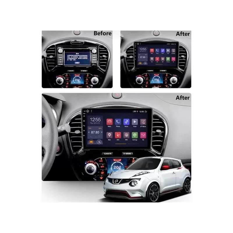 Мултимедия с Android 14 за Nissan Juke, Infiniti ESQ 2010-2017 image 3