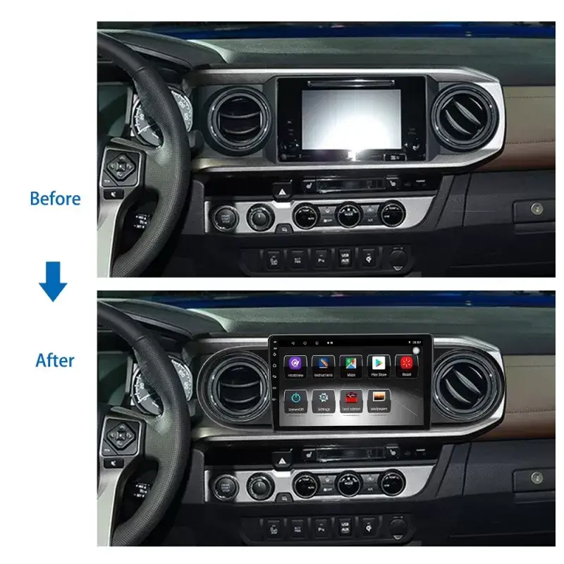 Мултимедия с Android 13 за Toyota Tacoma, Hilux 2016-2021 image 2