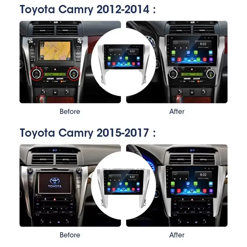 Мултимедия с Android 13 за Toyota Camry 2012-2015 image 3