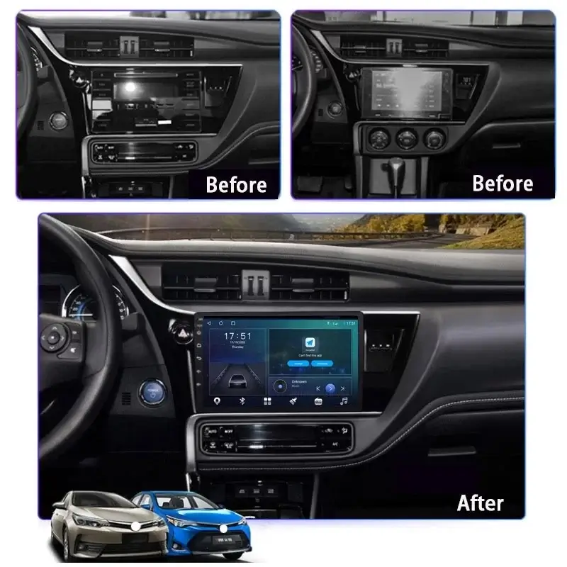 Мултимедия с Android 13 за Toyota Corolla 2017-2018 V3 image 4