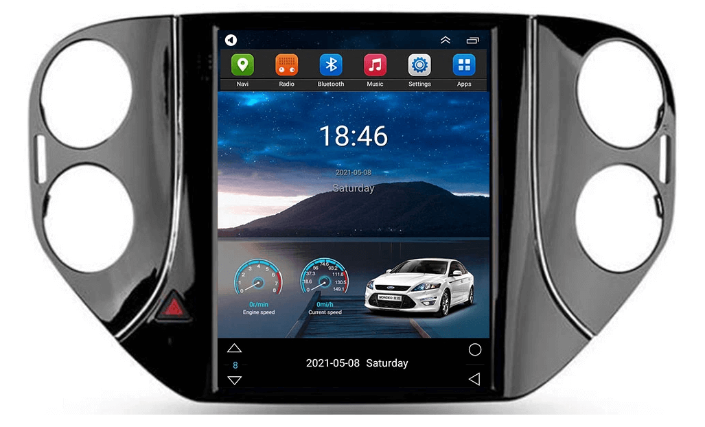 Tesla Style мултимедия с Android 13 за VW Tiguan 2007-2017