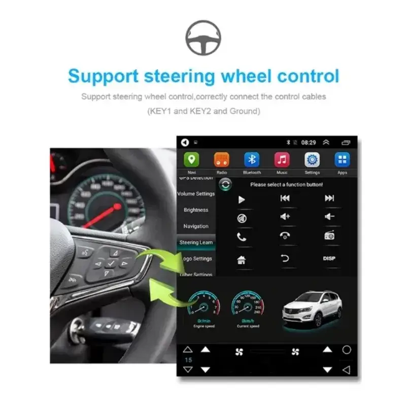 Tesla Style мултимедия с Android 13 за VW Tiguan 2007-2017 image 8