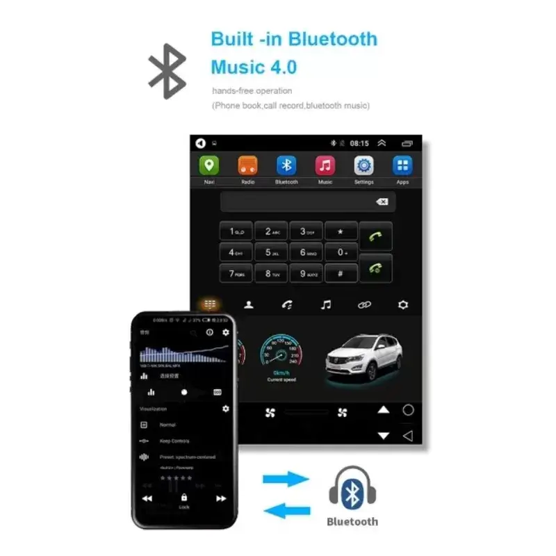 Tesla Style мултимедия с Android 13 за VW Tiguan 2007-2017 image 7