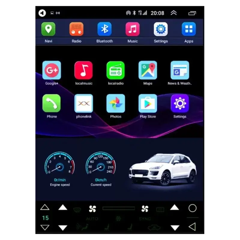 Tesla Style мултимедия с Android 13 за VW Tiguan 2007-2017 image 4