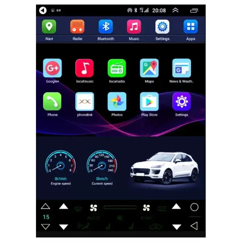 Tesla Style мултимедия с Android 13 за Hyundai Tucson IX35 2008-2015 image 2
