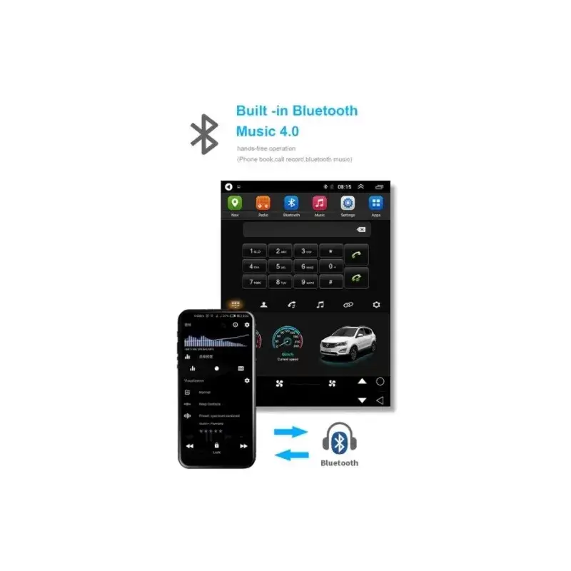 Tesla Style мултимедия с Android 13 за Hyundai Tucson IX35 2008-2015 image 4