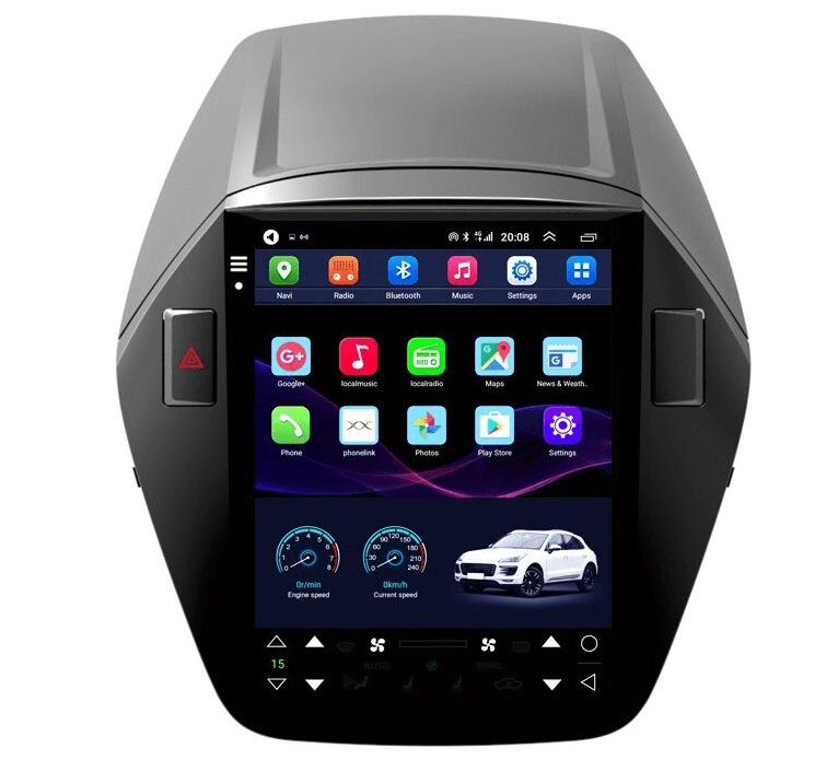 Tesla Style мултимедия с Android 13 за Hyundai Tucson IX35 2008-2015